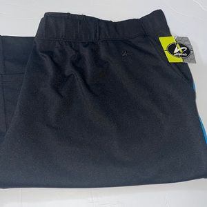 🦋Athletech Women’s Black & Blue Stripe Pants, XL